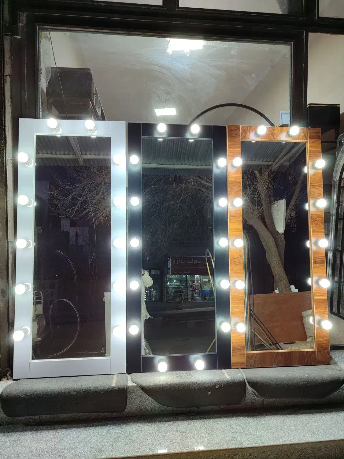 آینه قدی هالیوودی LED با 12 لامپ|آینه|کرمانشاه, |دیوار
