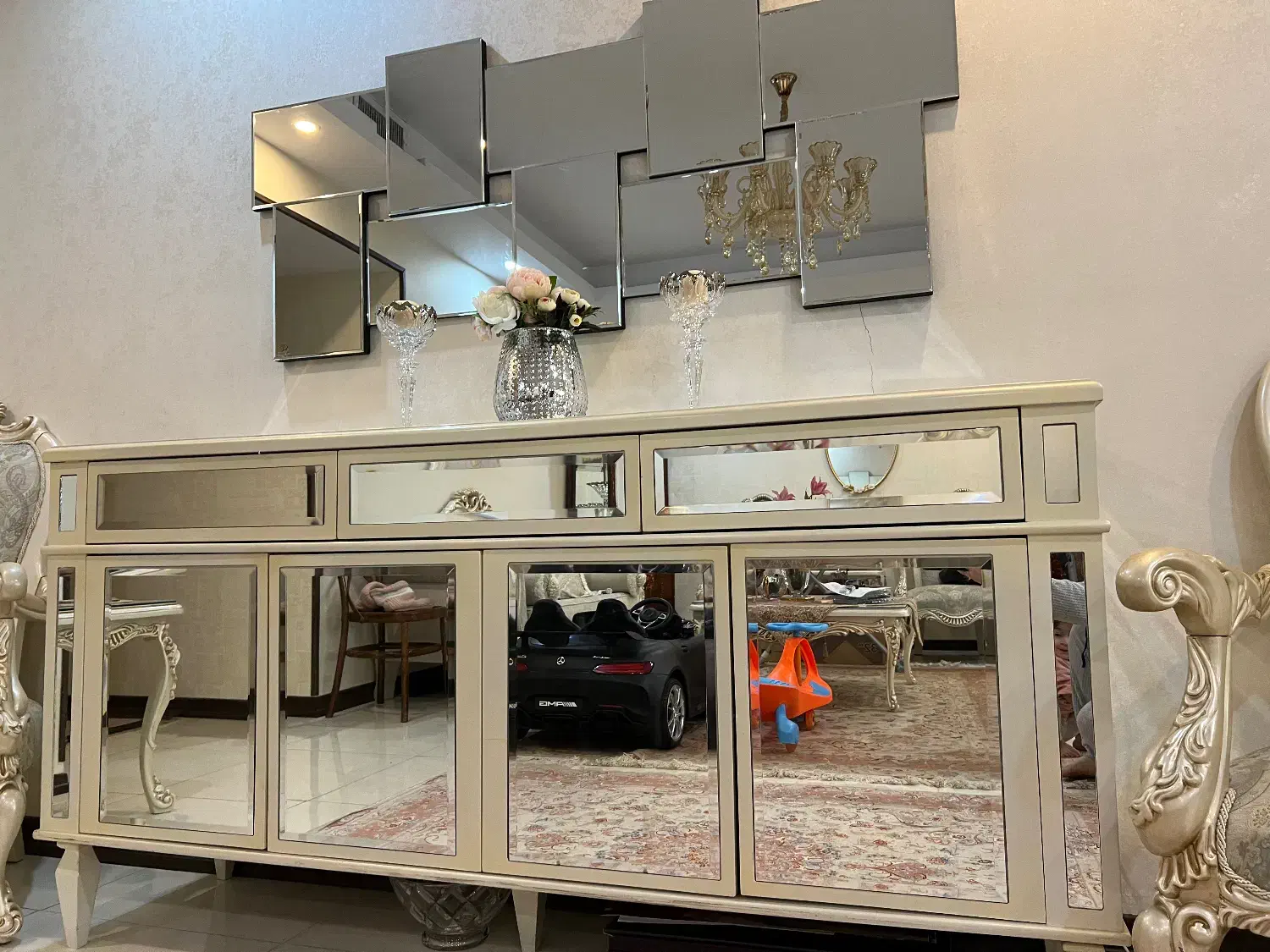 آینه کنسول آینه ای|بوفه، ویترین، کنسول|تهران, جهاد|دیوار