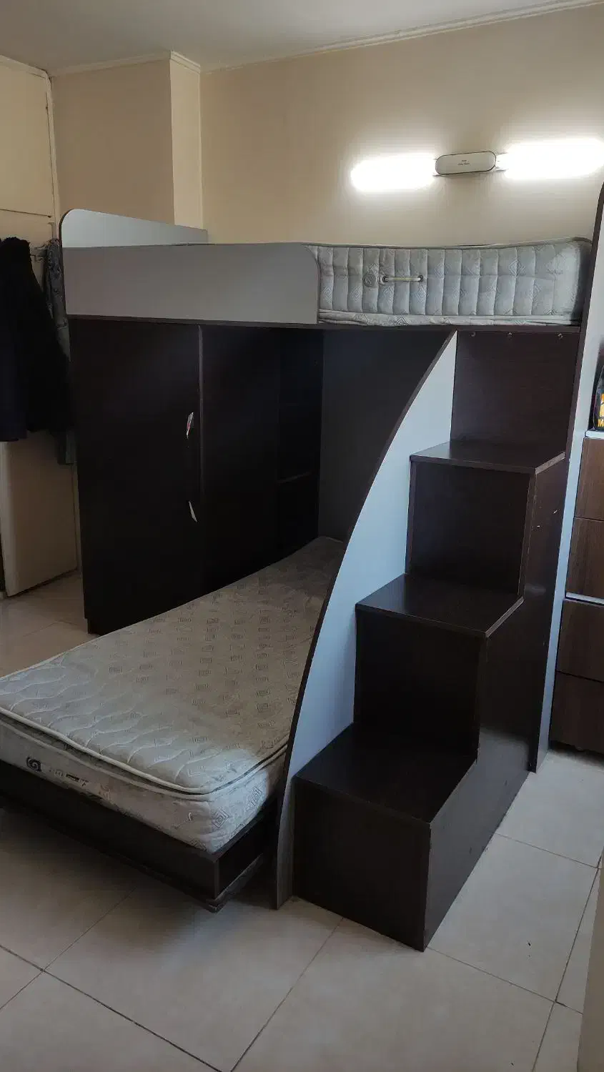 تخت دو طبقه|تخت و سرویس خواب|تهران, سلسبیل جنوبی|دیوار