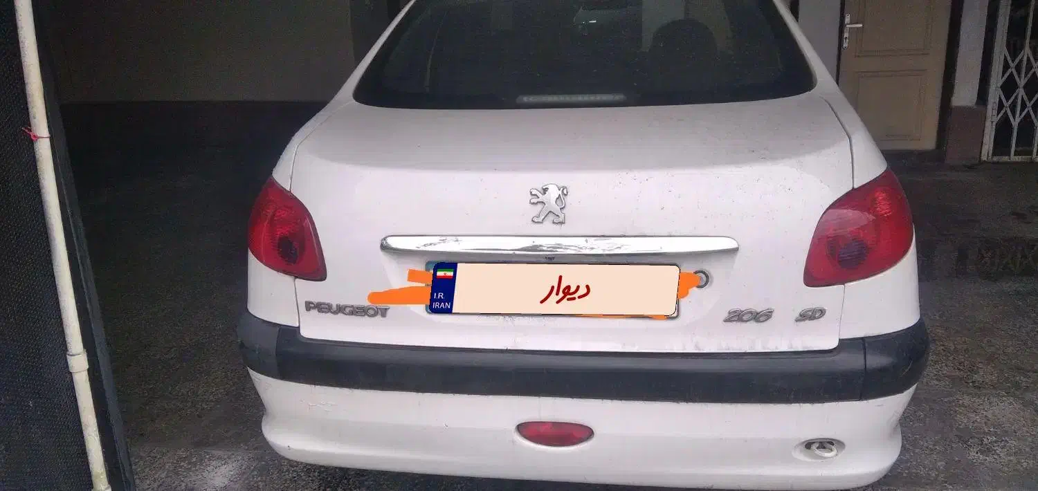 ۲۰۶ اس دی اتومات وی 9فول امکانات|خودرو سواری و وانت|رشت, شهرک قدس|دیوار