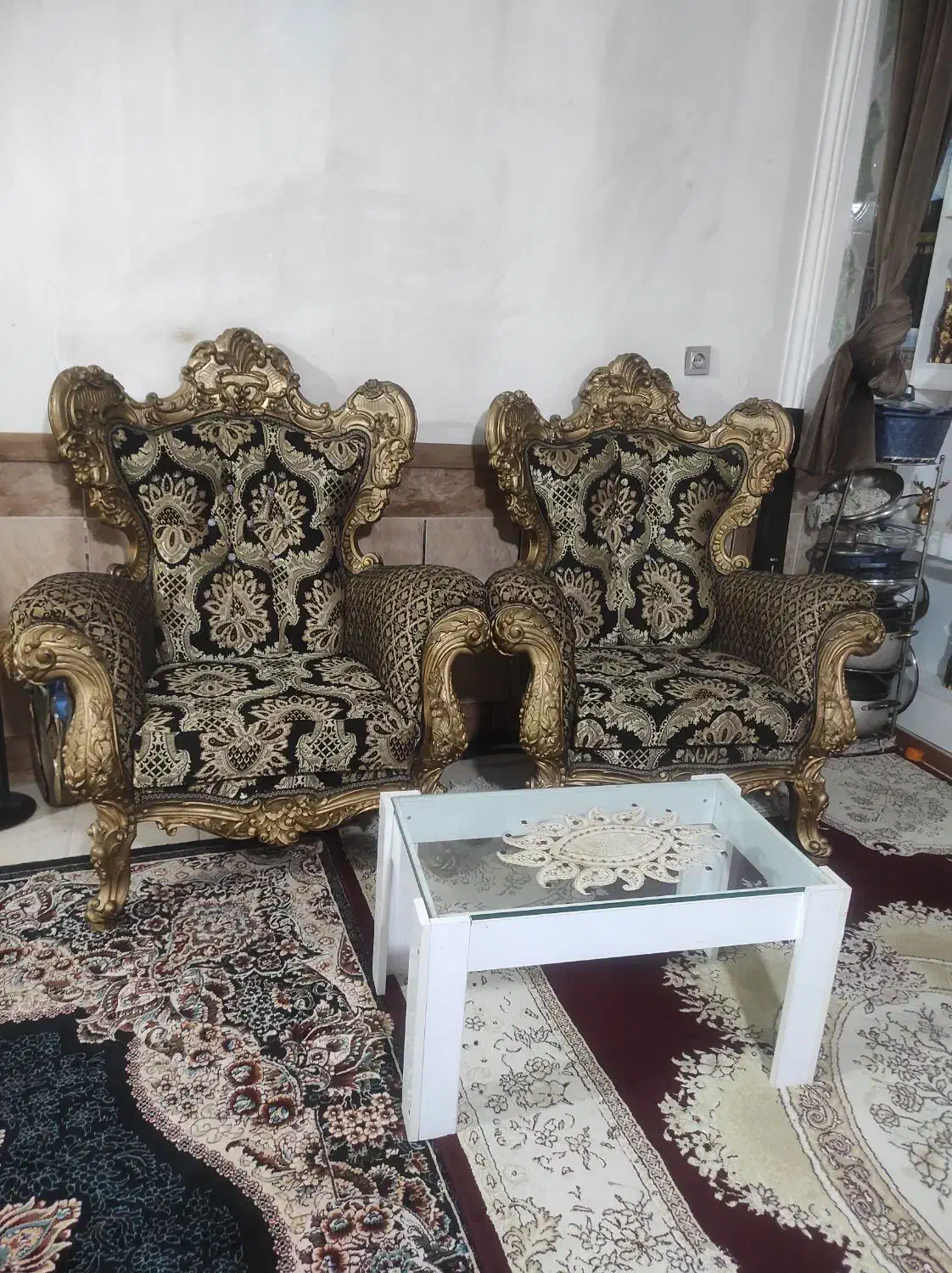 مبل 9نفره سلطنتی|مبلمان خانگی و میز عسلی|گنبد کاووس, |دیوار