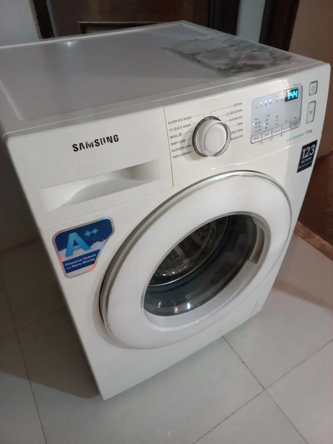 لباسشویی ۱۰ ماه کار سامسونگ تاچ لمس مناسب جهیزیه|ماشین لباسشویی و خشک‌کن لباس|مشهد, شریف|دیوار
