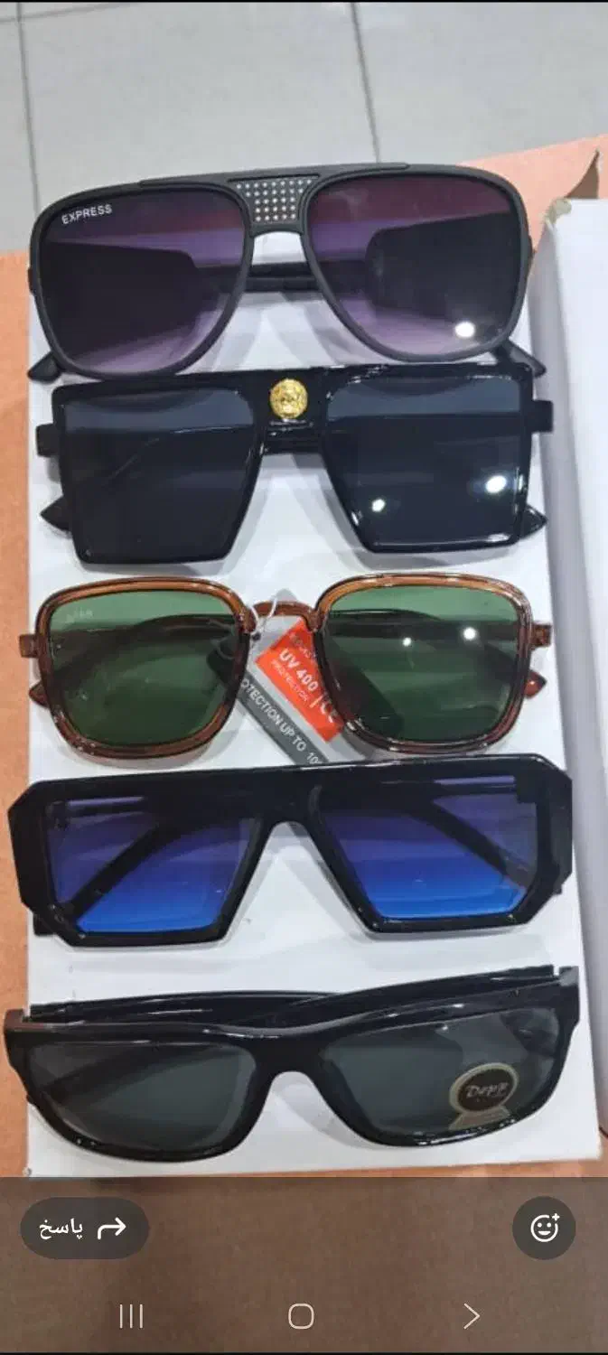 عینک آفتابی یووی ۴۰۰ هر عدد 60 هزار تومان|عمدهفروشی|سنندج, |دیوار