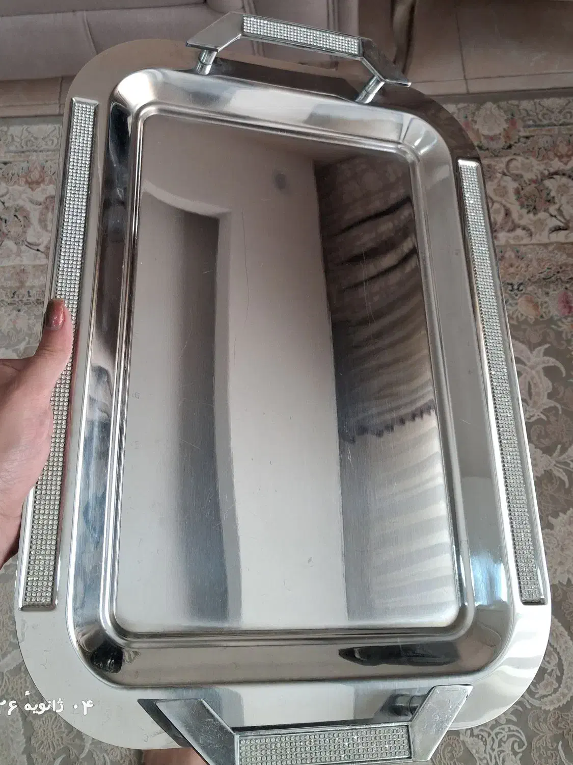 سینی استیل جفتی|کلکسیون اشیاء عتیقه|تربت‌حیدریه, شهرک ولیعصر|دیوار