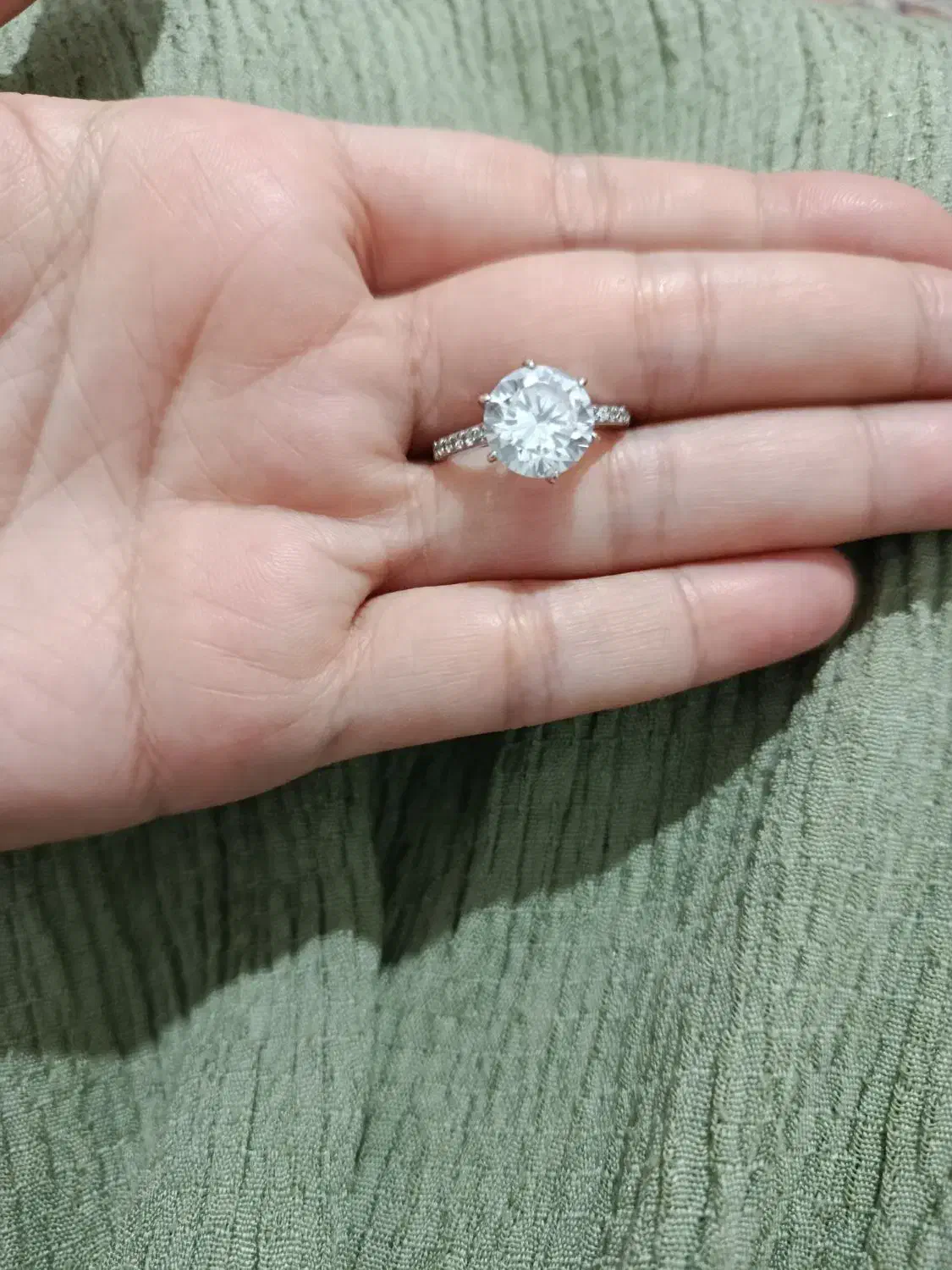 انگشتر تک نگین نقره|جواهرات|الشتر, |دیوار