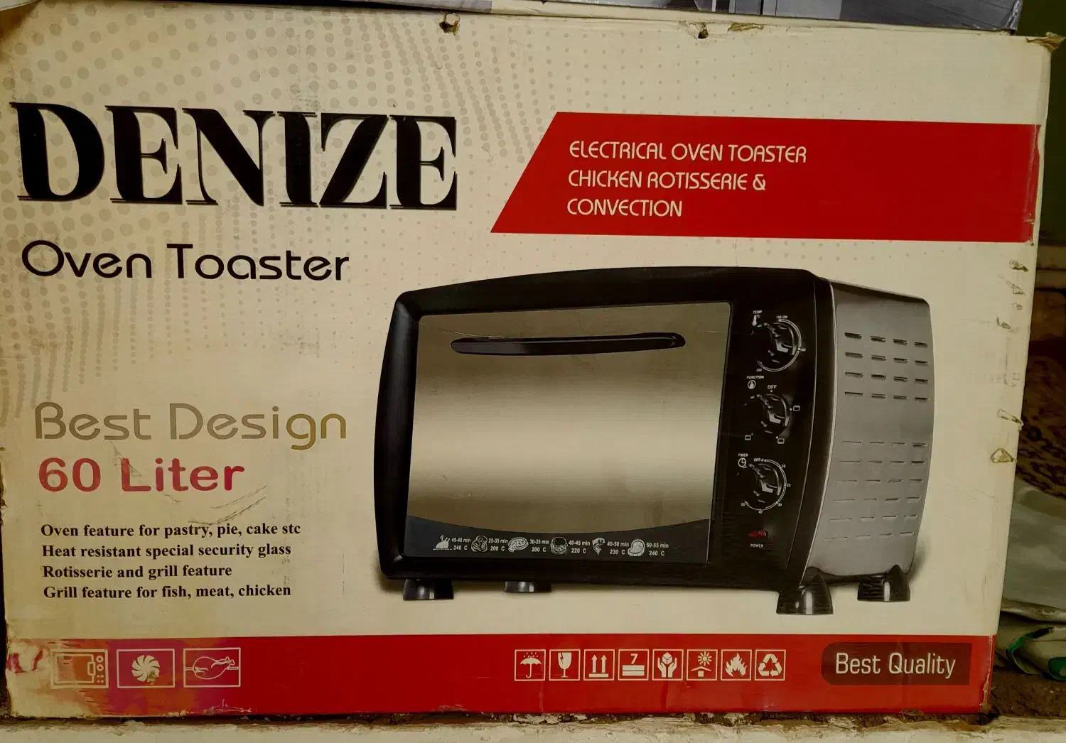 اون توستر 60لیتری نو|اجاق گاز و لوازم برقی پختوپز|ملایر, |دیوار