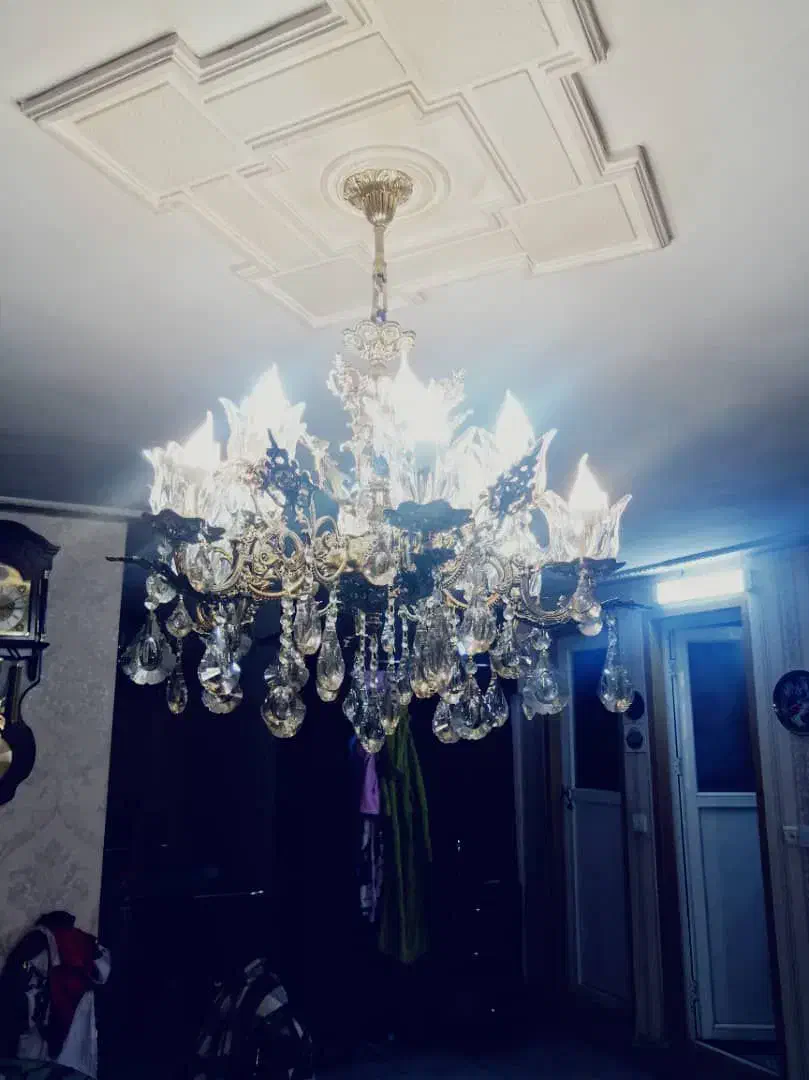 دوعددلوستربرنز6شاخه|لوستر و چراغ آویز|ری, دیلمان|دیوار