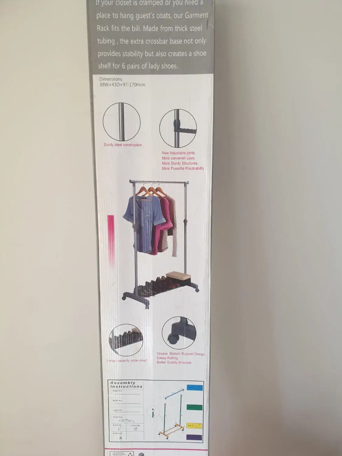 رگال لباس چرخدار خارجی|جاکفشی، کمد، دراور|شیراز, اصلاحنژاد|دیوار