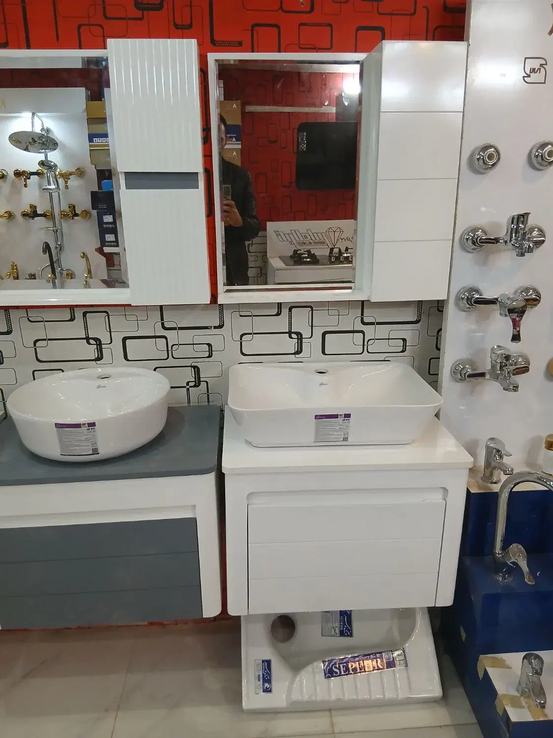 روشویی فانتزی کابینتی|لوازم سرویس بهداشتی|شاهین‌شهر, خانه کارگر|دیوار