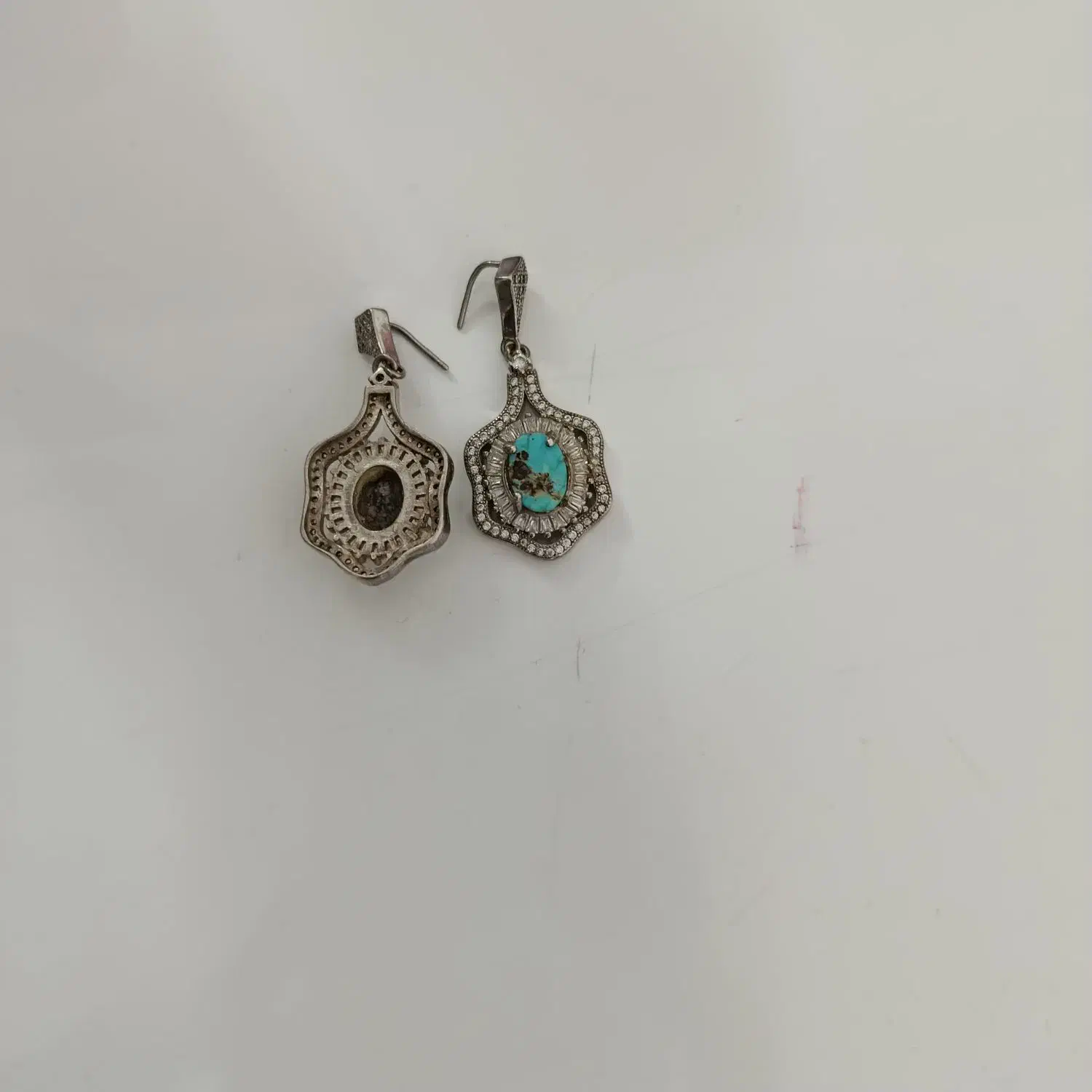 گوشواره نقره فیروزه|جواهرات|نیشابور, خیام|دیوار