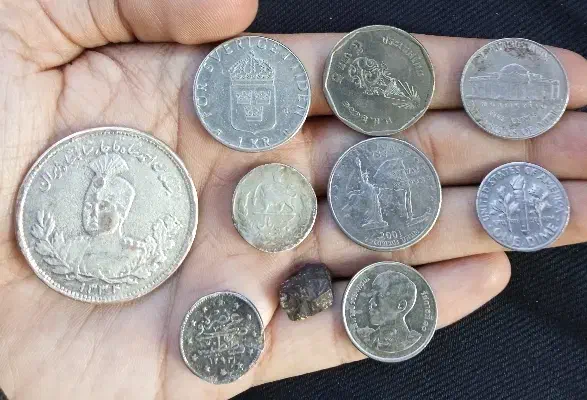 سکه انتیک نقره|کلکسیون سکه، تمبر، اسکناس|شیراز, آبیاری|دیوار