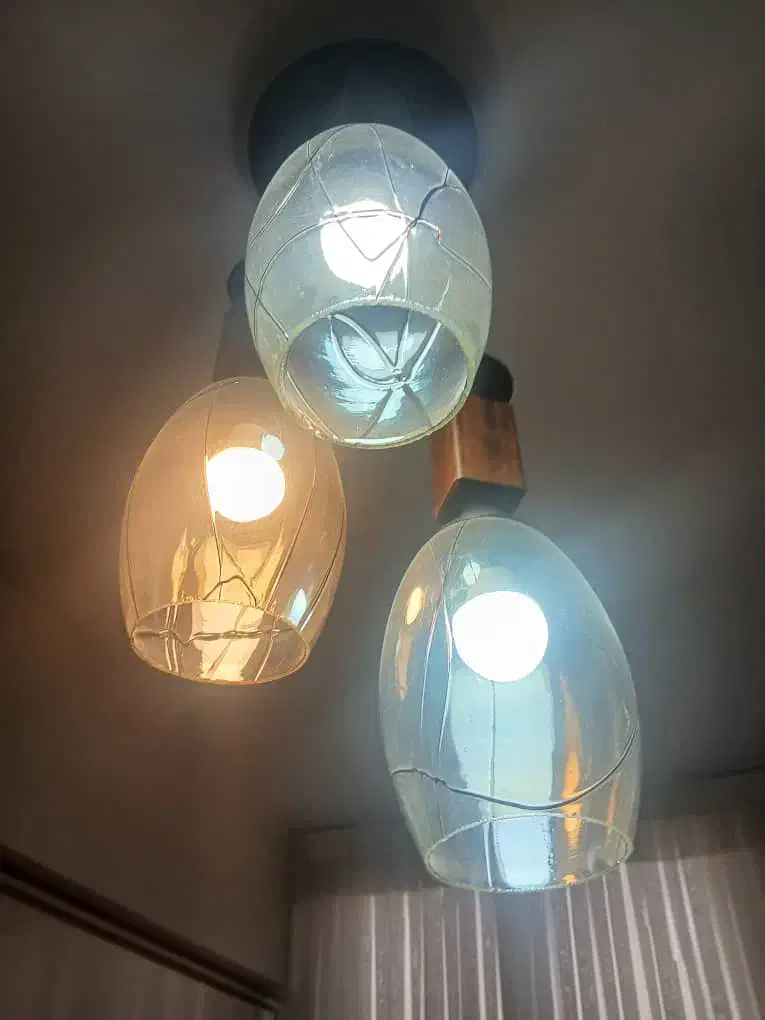 لوستر آویز ۳حبابی|لوستر و چراغ آویز|تهران, باشگاه نفت|دیوار