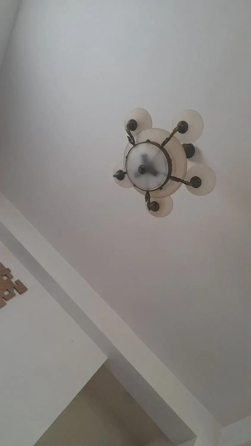 لوستر پنج شاخه|لوستر و چراغ آویز|لاهیجان, انقلاب|دیوار