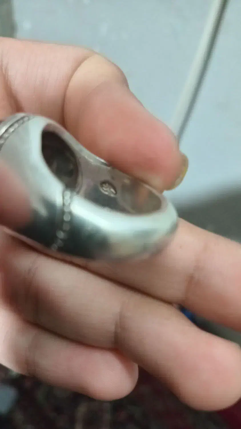 انگشتر کاردست عقیق یمن شن دار|کلکسیون و سرگرمی|تویسرکان, |دیوار