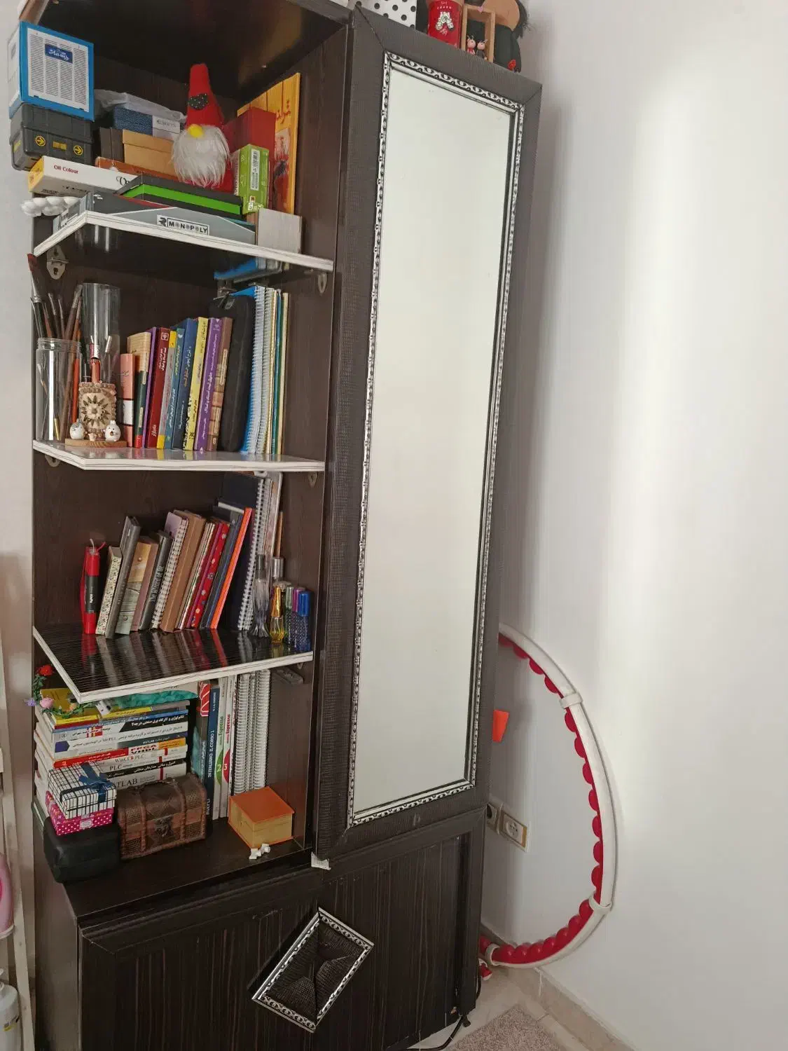 کتابخانه|کتابخانه، شلف، قفسه‌های دیواری|محمدشهر, شهرک پیام (مهرالبرز)|دیوار