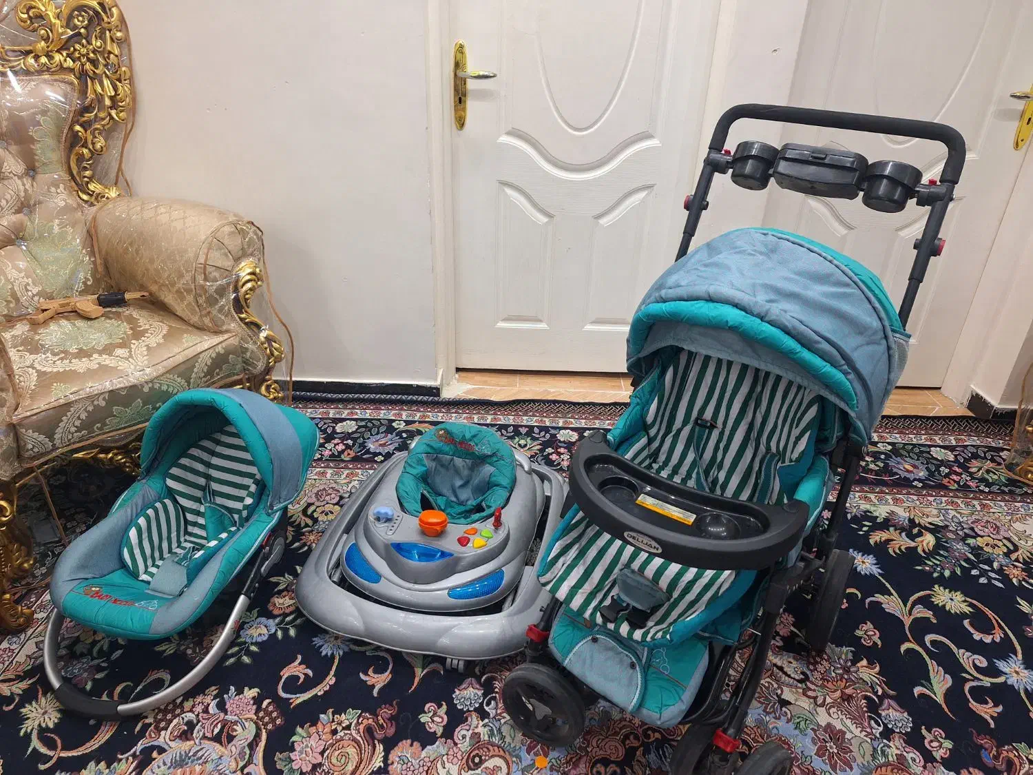 کالسکه وروروئک و کریر ست کامل|کالسکه و لوازم جانبی|اسلام‌شهر, مطهری|دیوار