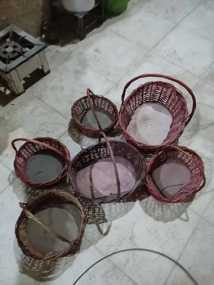 سبد حصیری|صنایع دستی و سایر لوازم تزئینی|شیراز, شاپورجان|دیوار