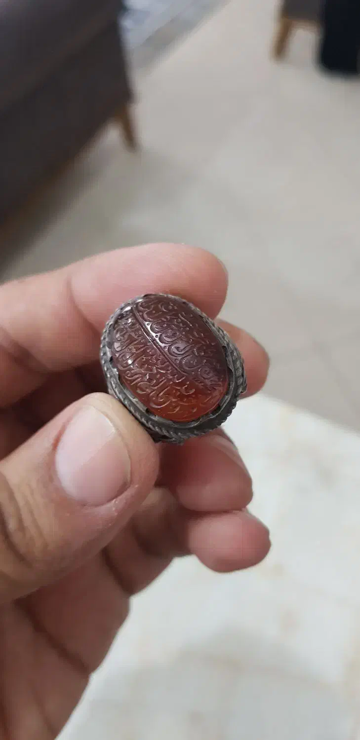 انگشتر نقره حدید و عقیق یمن|جواهرات|تهران, افسریه جنوبی|دیوار