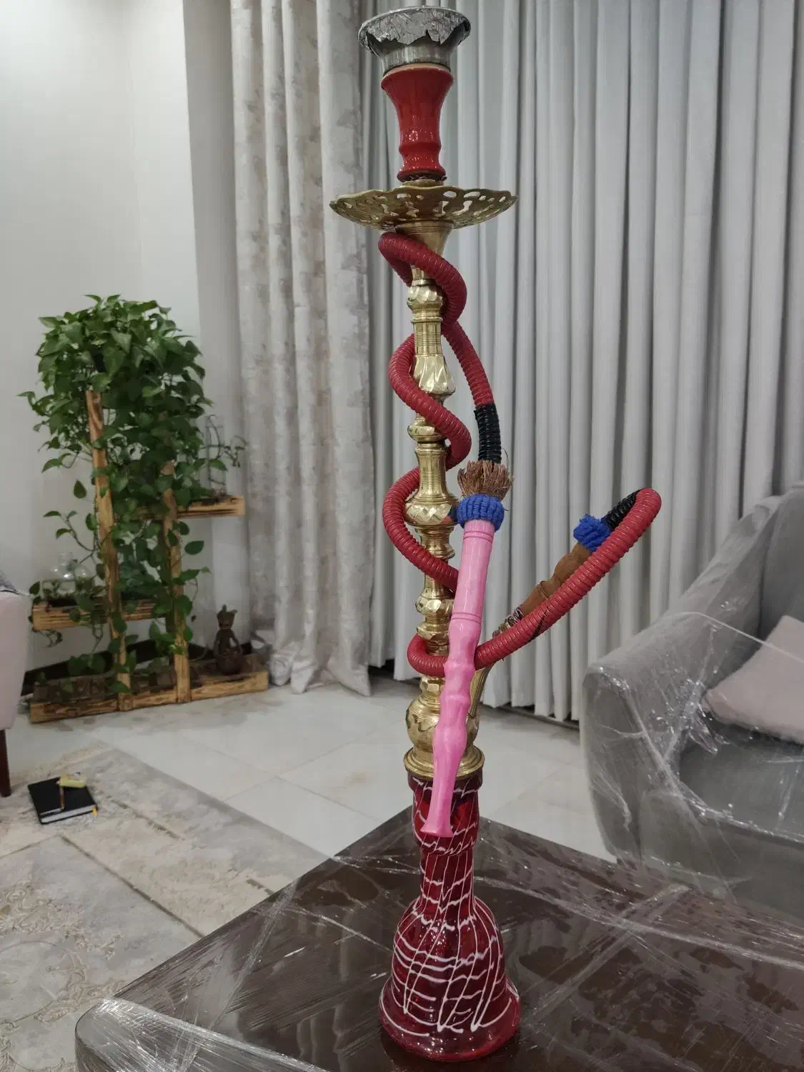 قلیان برنجی در حد نو|کلکسیون و سرگرمی|نسیمشهر, |دیوار