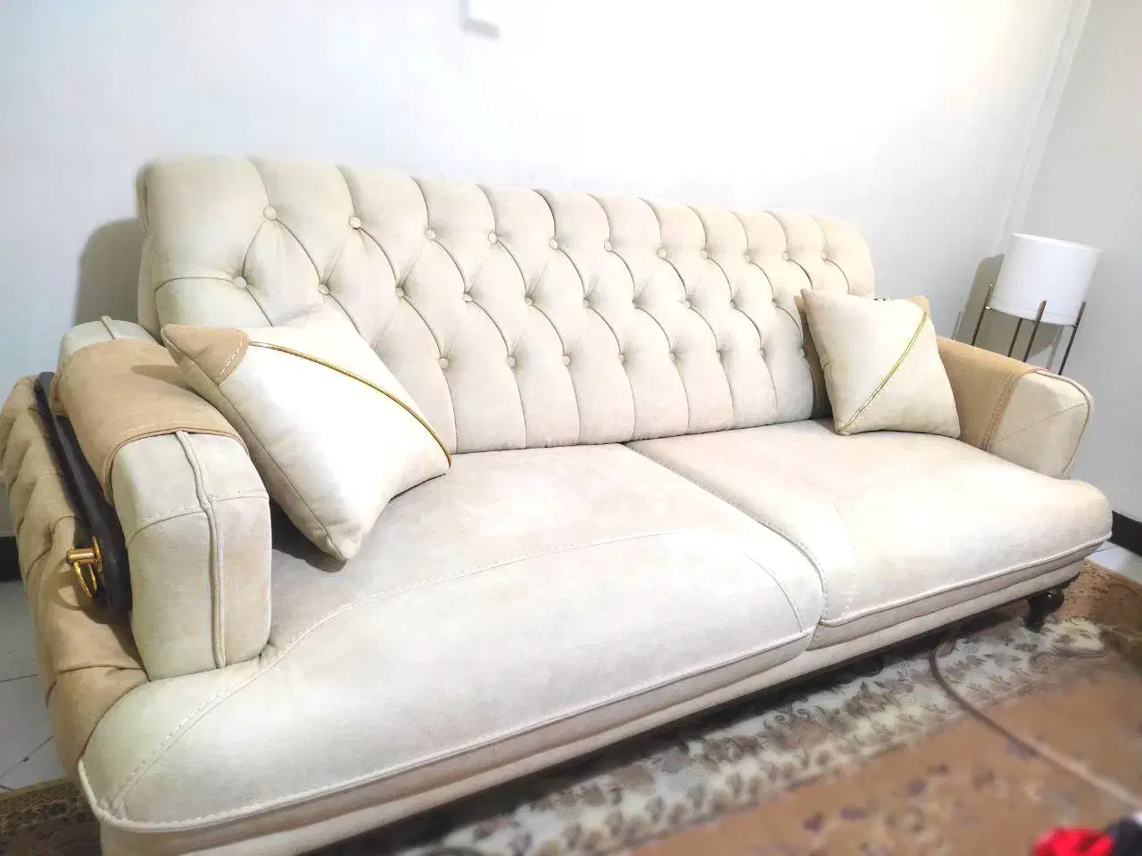 ۷نفره پاچه نانو ترک+میز پذیرایی+۲عددعسلی|مبلمان خانگی و میز عسلی|تهران, دهم فروردین|دیوار