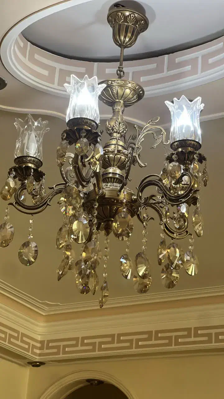 لوستر ۳ عدد|لوستر و چراغ آویز|قزوین, |دیوار