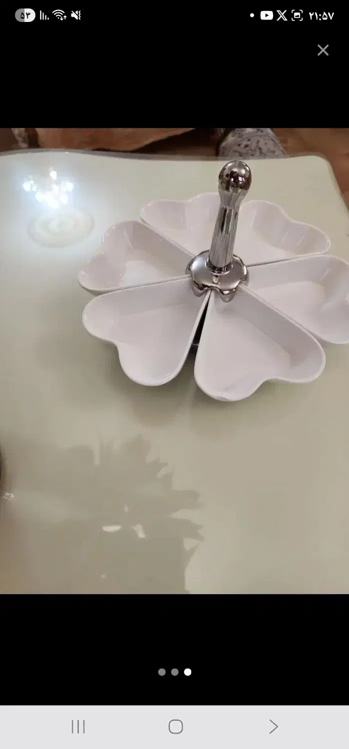 ظرف شکلات خوری طرح قلبی ،جای شکلات وتنقلات|ظروف سرو و پذیرایی|کرمانشاه, |دیوار