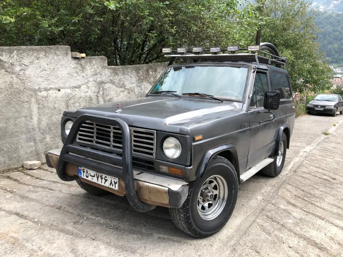 پاترول دو درب متالیک مشکی|خودرو کلاسیک|زیرآب, |دیوار