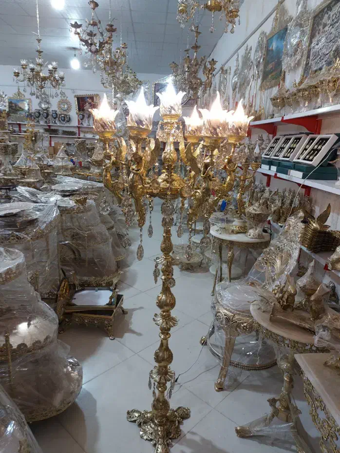 لوستر دیوار کوب فرشته برنز|لوستر و چراغ آویز|قم, شهرک امام حسن|دیوار