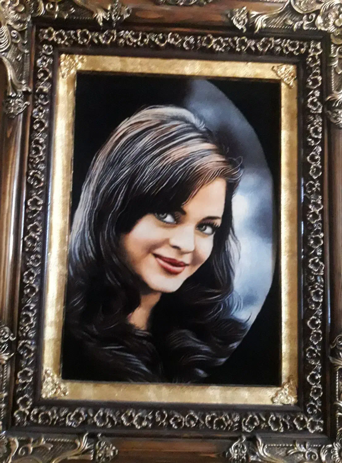 تابلو فرش دستبافت دختر ماه|تابلو فرش|تبریز, |دیوار