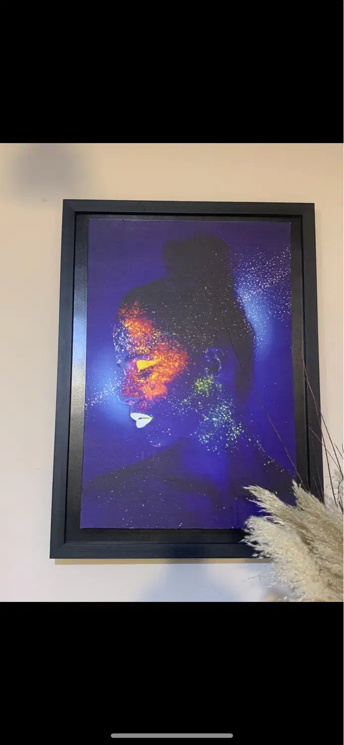 تابلو بزرگ و دورش چوبه به همراه نور|تابلو، نقاشی، عکس|گنبد کاووس, |دیوار