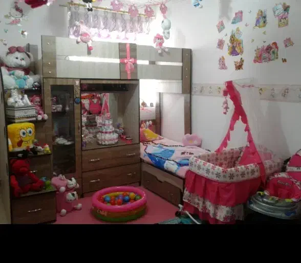 تخت دوطبقه|تخت و سرویس خواب|پرند, فاز ۲|دیوار