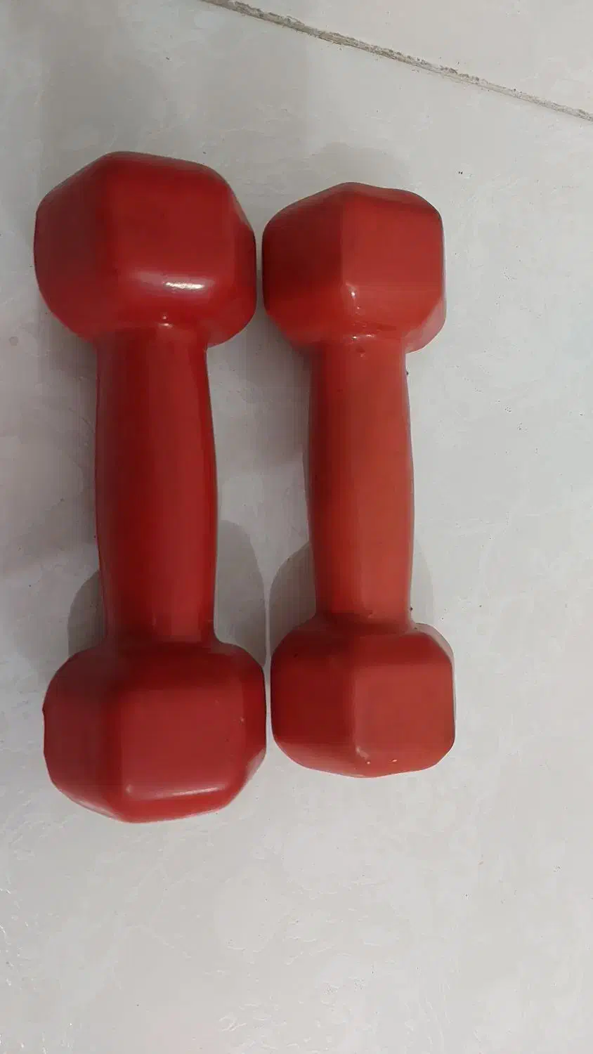 فروش دمبل روکش دار وزن 2 کیلوگرم|تجهیزات ورزشی|شیراز, زند|دیوار