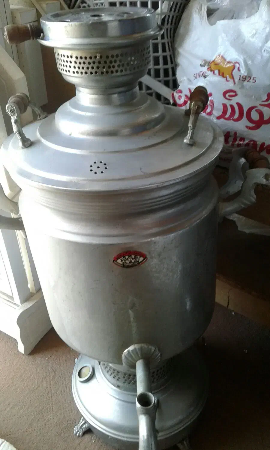 سماور قدیمی برنجی 20لیتری|سماور، چایساز، قهوهساز|گرگان, |دیوار