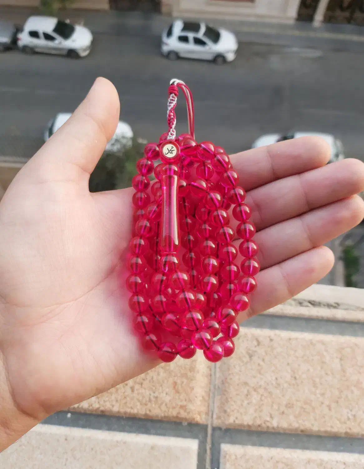 تسبیح سندلوس سرخابی|کلکسیون اشیاء عتیقه|تهران, بهمن یار|دیوار