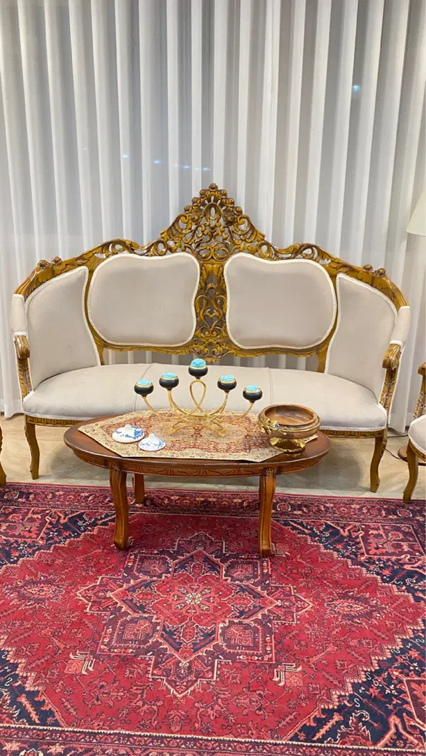 مبلمان بلژیکی آنتیک (تمام چوب راش) آماده تحویل|مبلمان خانگی و میز عسلی|تهران, یافت آباد شمالی|دیوار