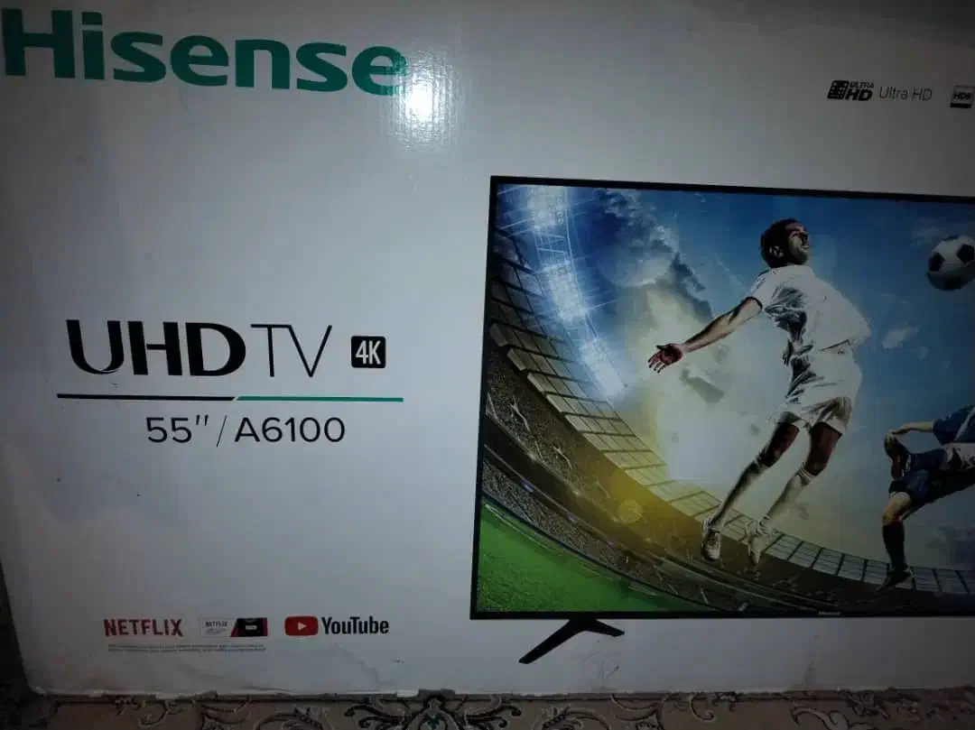 تلویزیون هایسنس ۵۵ اینچ|تلویزیون و پروژکتور|شوش, |دیوار