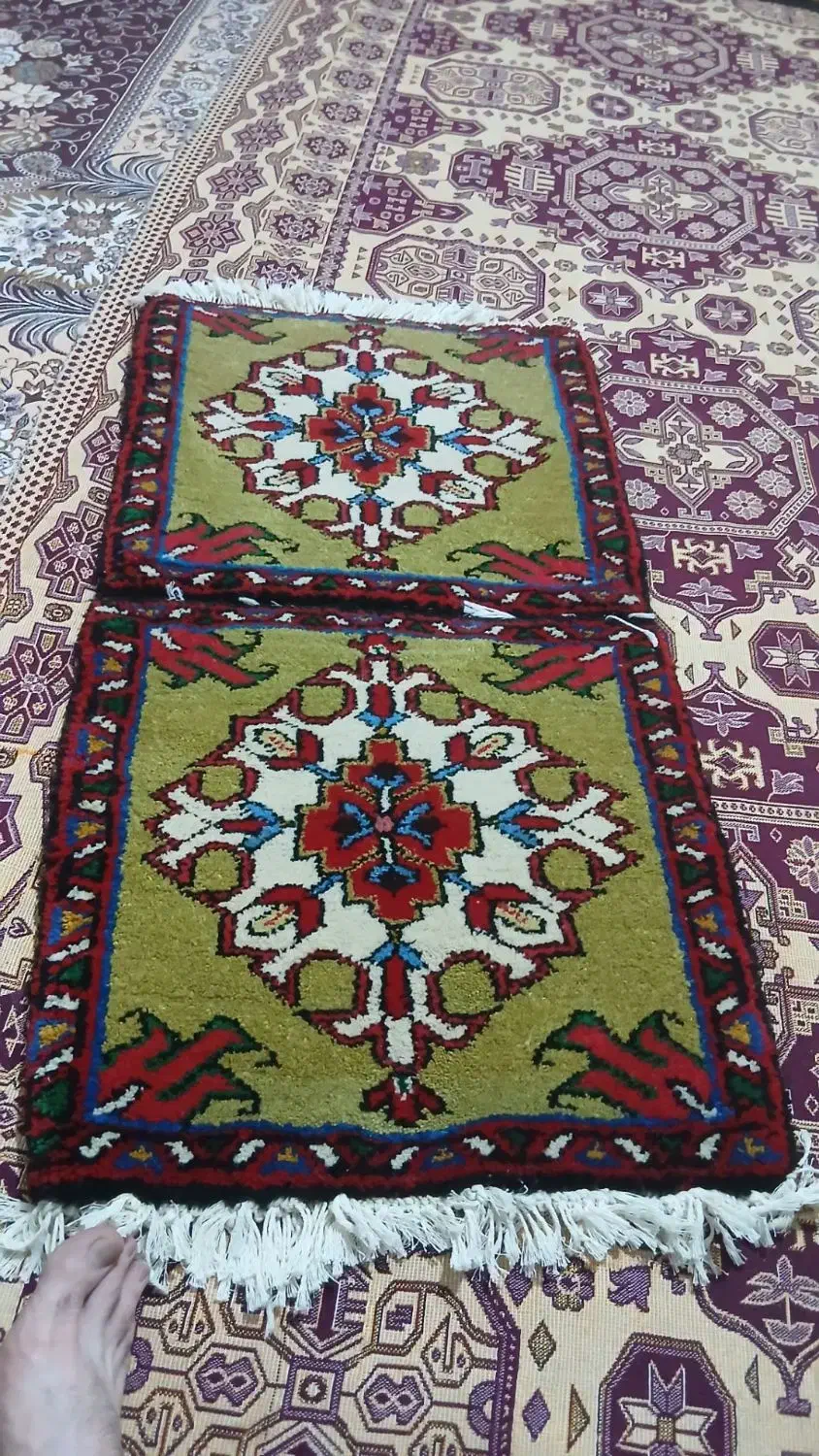 فرش دست بافت صندلی ماشین|فرش|تبریز, |دیوار