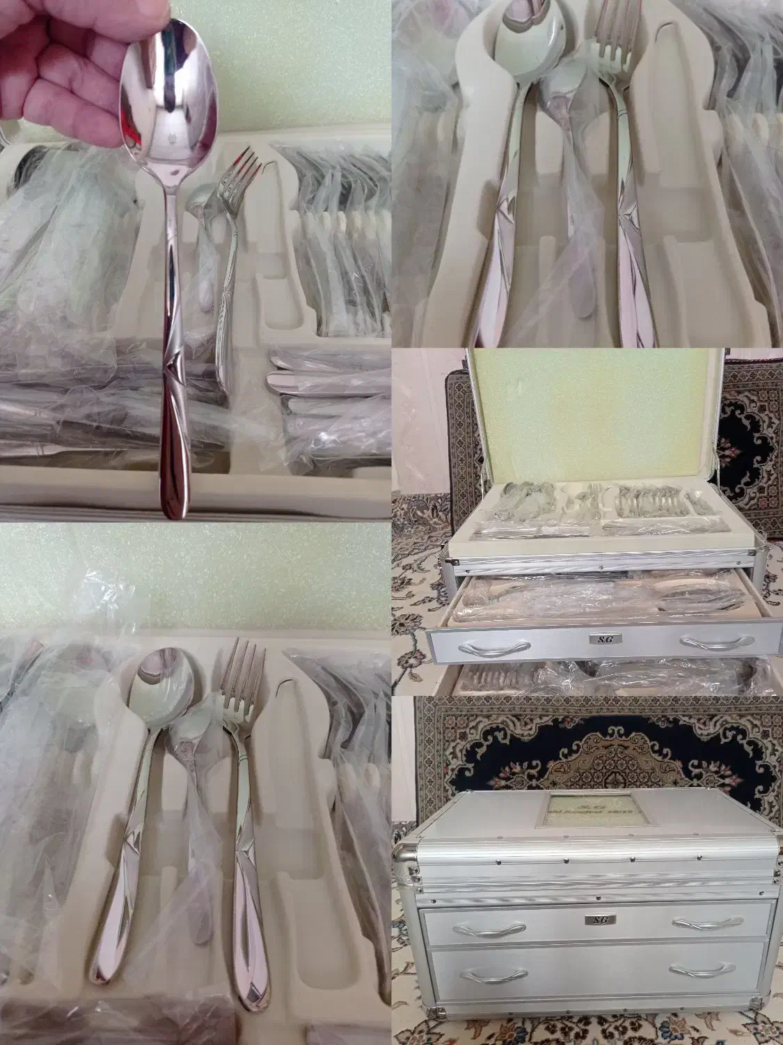 سرویس قاشق چنگال 24 نفره|ظروف سرو و پذیرایی|پاکدشت, پاکدشت (مامازند)|دیوار