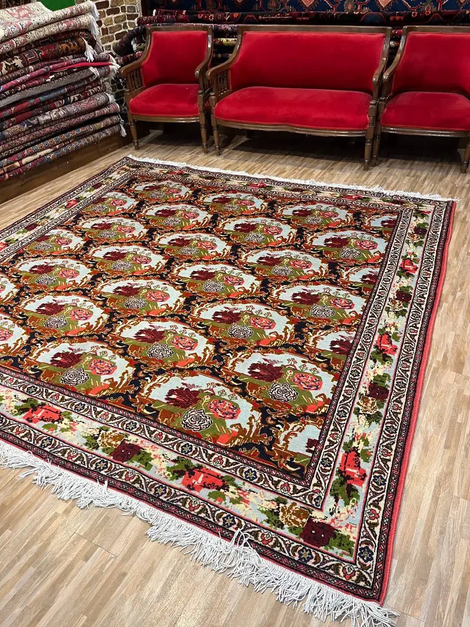 فرش دستباف هویت هرخانه ایرانی|فرش|کرج, برغان|دیوار