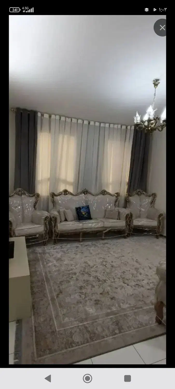 پرده همراه با چوب پرده والن طوسی|پرده، رانر، رومیزی|چهاردانگه (تهران), |دیوار