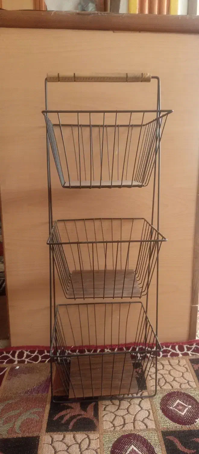 سبد سیب وپیاز نو،سه طبقه|آبچکان و نظمدهنده ظروف|زاهدان, |دیوار