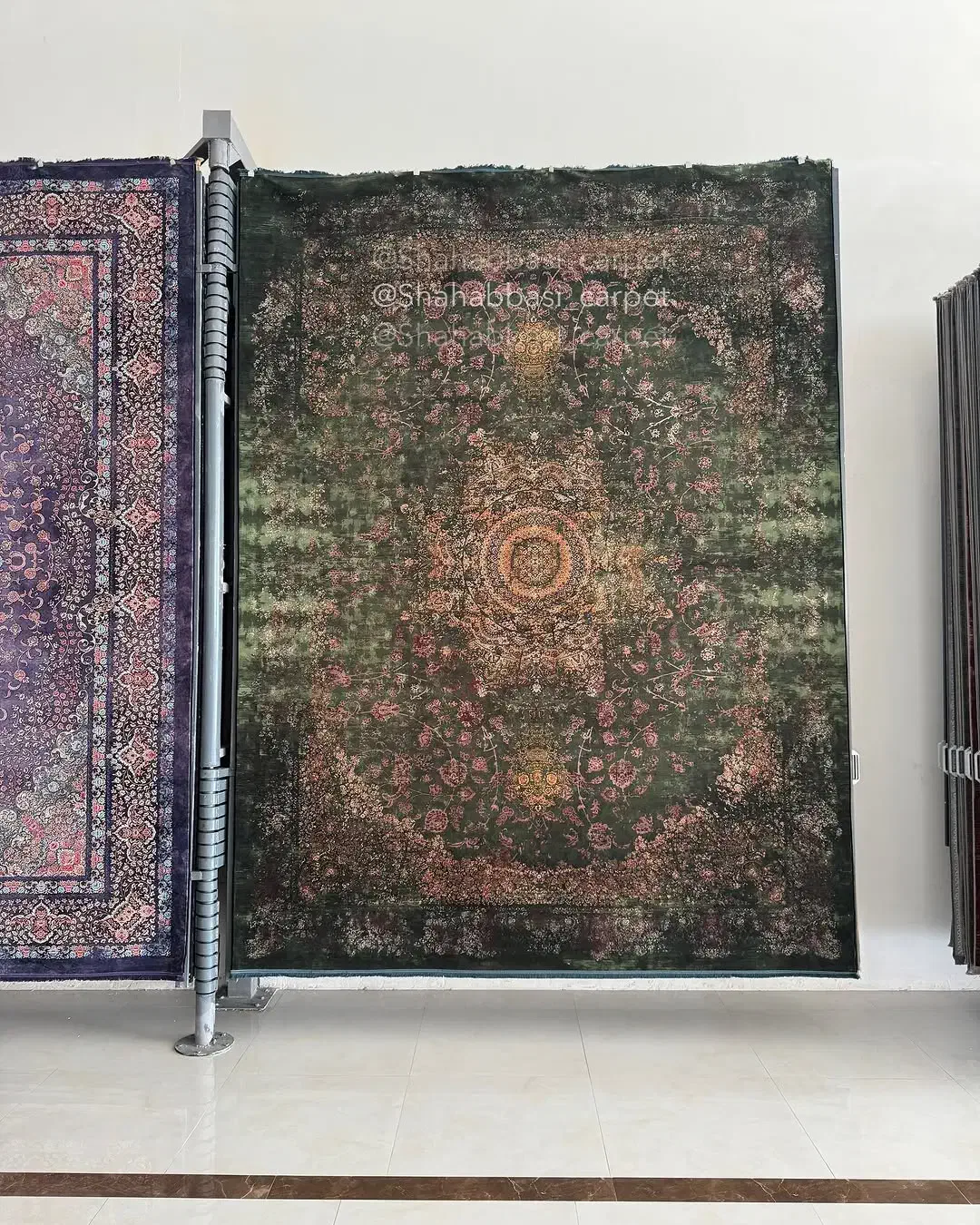 فرش دودوی طوسی ناز گل کد۶۷۶۰جدید ۱۲۰۰شانه|فرش|شیراز, قلات|دیوار