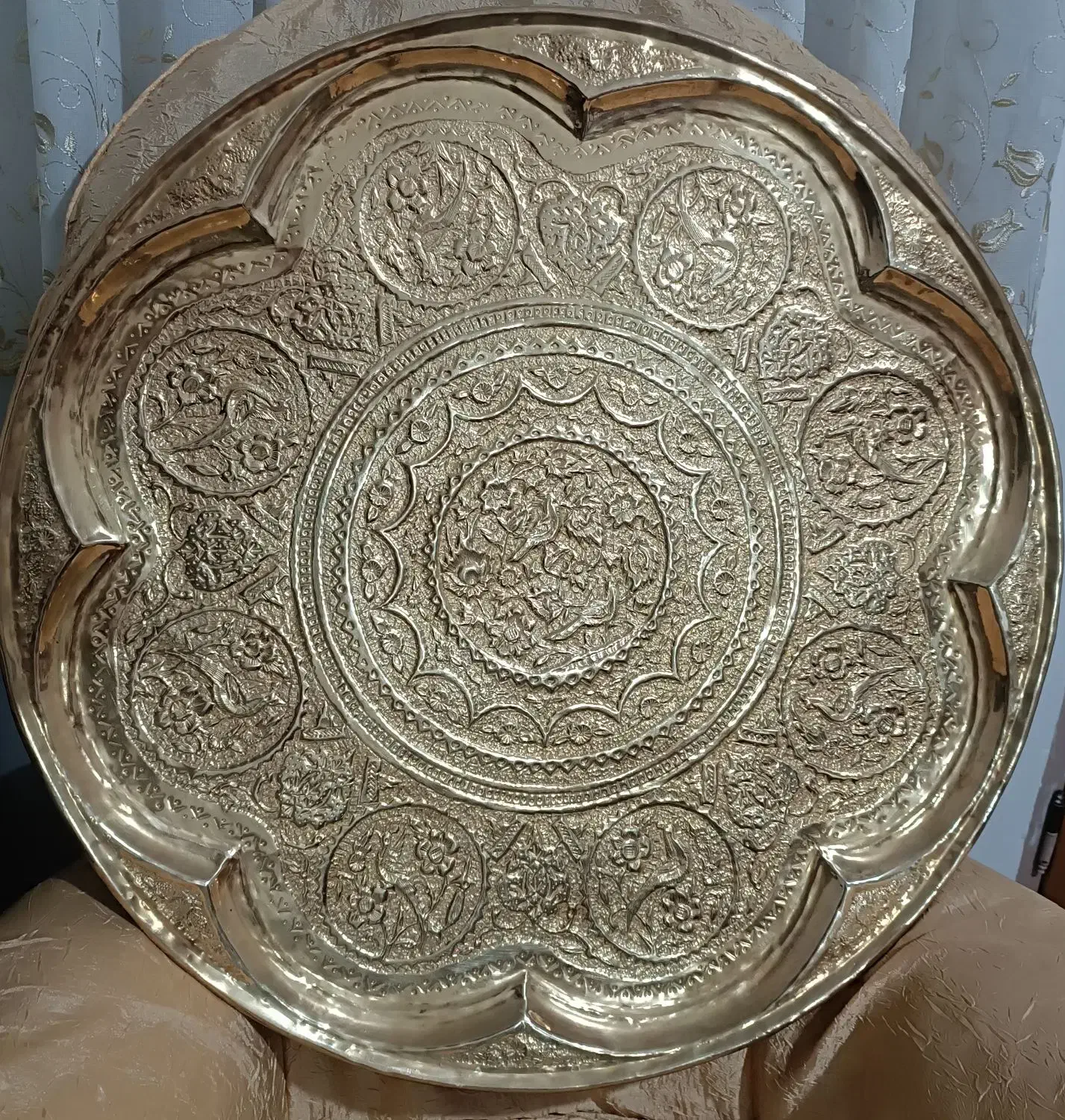 سینی قلم اصفهان ،|کلکسیون اشیاء عتیقه|شاهرود, |دیوار