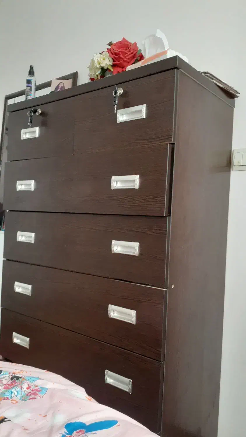 دراور ۷کشو|جاکفشی، کمد، دراور|فولادشهر, مسکن مهر فولادشهر|دیوار