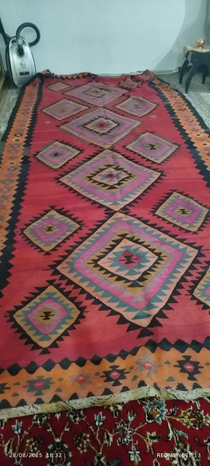 دو عدد گلیم دست باف|گلیم، جاجیم، گبه|قرچک, مهدیه|دیوار