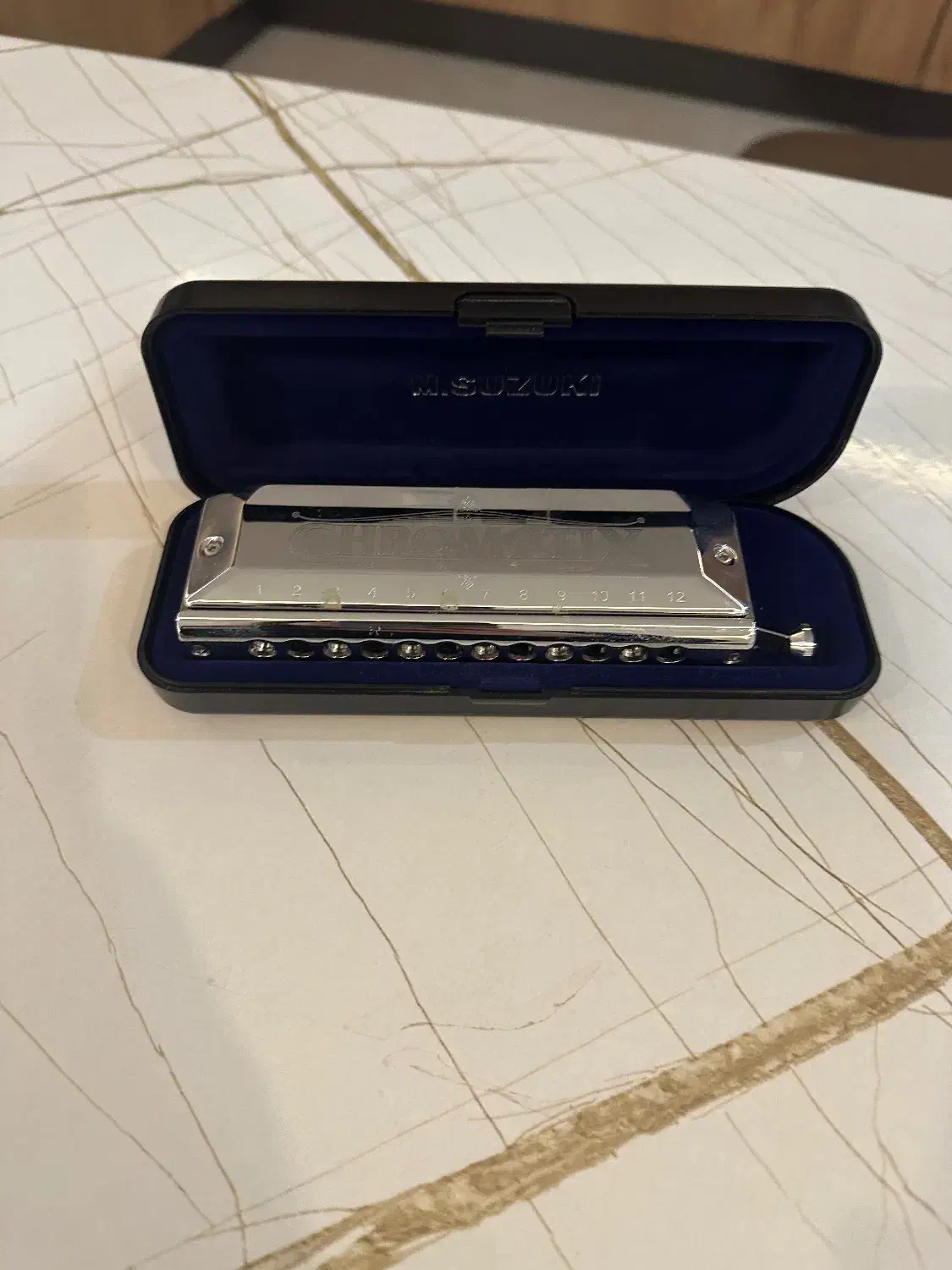 سازدهنی ۱۲ سوزنه کروماتیک سوزوکی اصل ژاپن|سازهای بادی|رشت, گلباغ نماز|دیوار