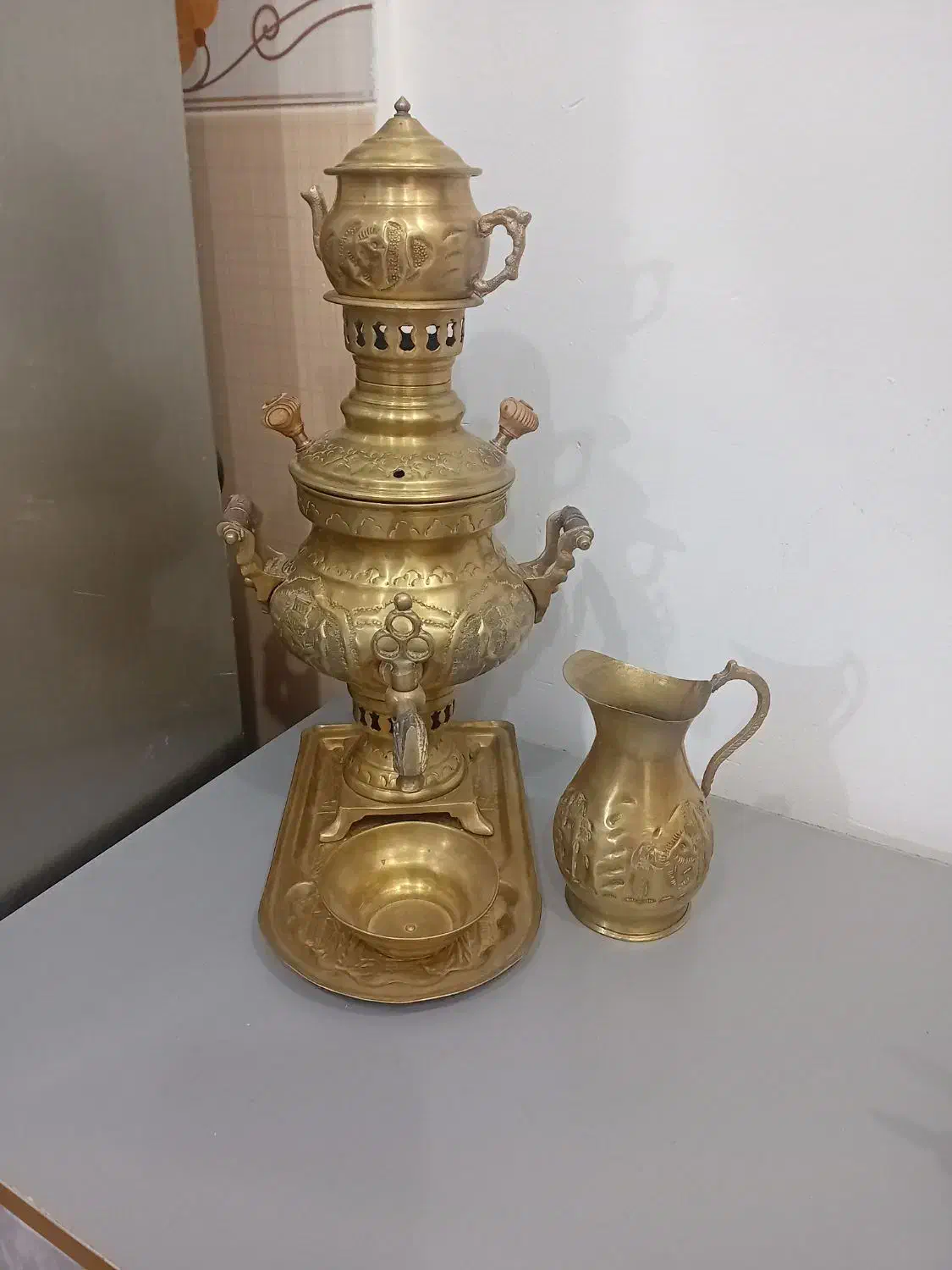 وسایل برنجه دکوری|کلکسیون اشیاء عتیقه|گلستان (تهران), |دیوار