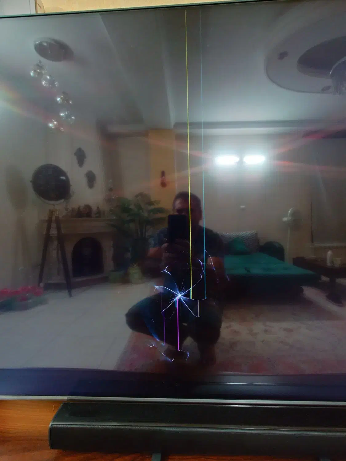 تلویزیون سامسونگ 65 اینچ پنل شکسته|تلویزیون و پروژکتور|تهران, فدک|دیوار