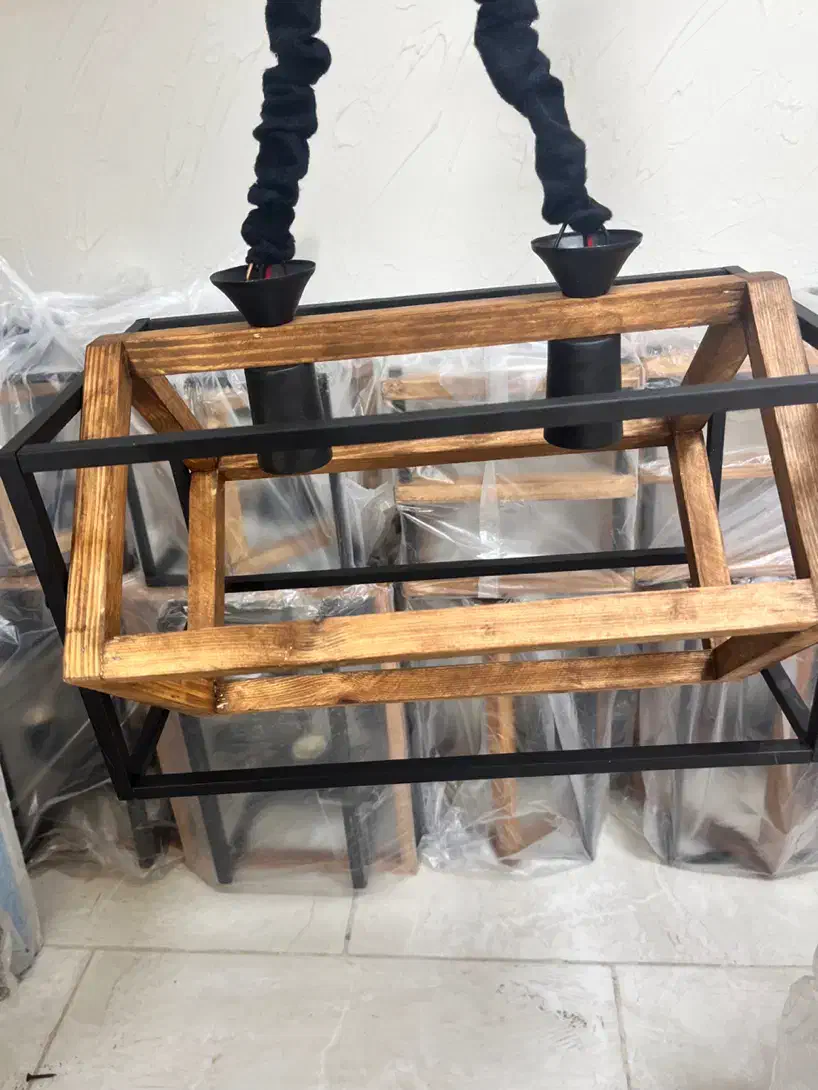 لوستر های چوبی|لوستر و چراغ آویز|قم, حنیف نژاد|دیوار