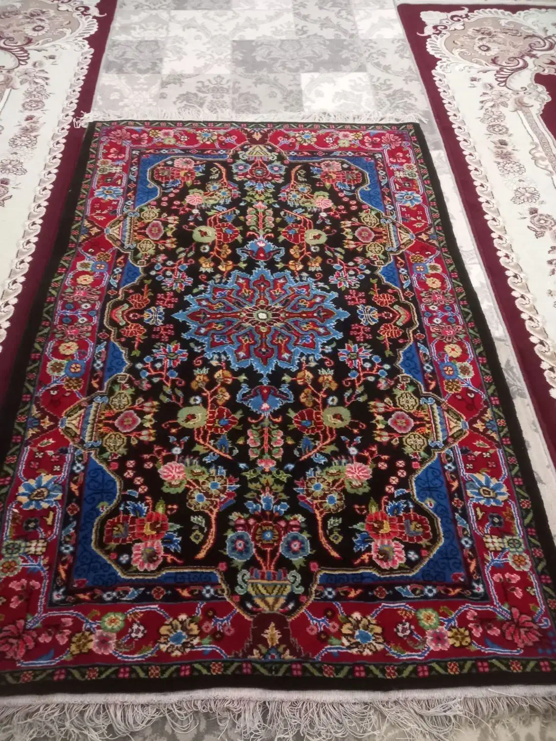 فروش فرش دستبافت بافت عالی خوش نقشه|فرش|نهاوند, |دیوار